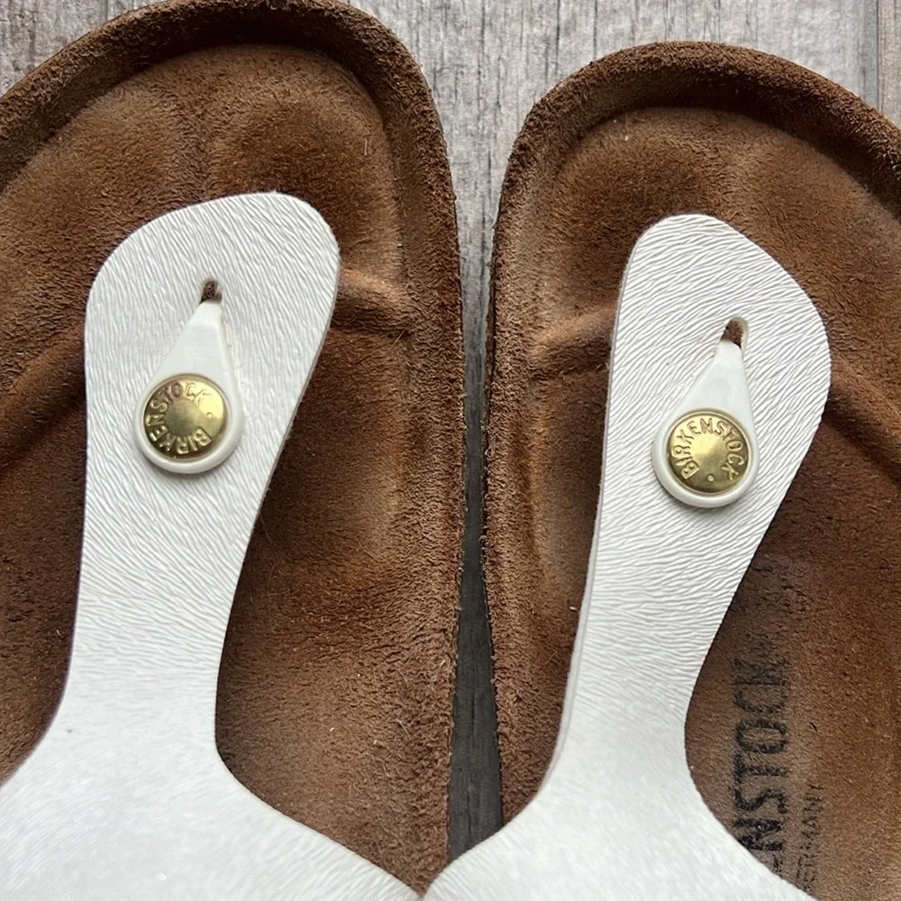 Birkenstock Gizeh Sandal Size 41 White - Picture 6 of 10